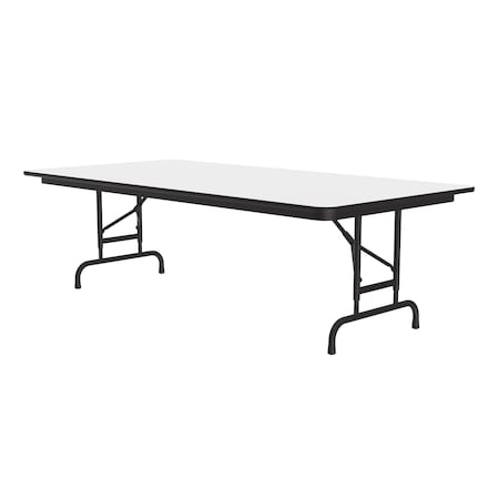 Correll CFA Adjustable HPL Folding Tables 36x96 White CFA3696PX-36